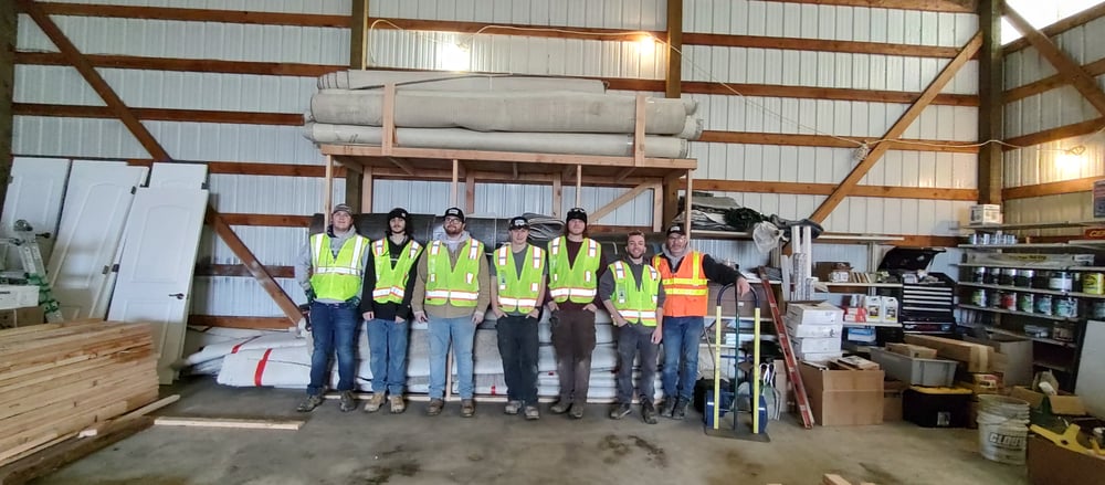 Andgar's' Career Acceleration Program team working with Habitat for Humanity of Whatcom